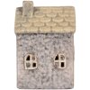 Clayre & Eef 6CE2275 Decoración Casa con LED 6x6x10 cm Gris Beige