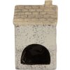 Clayre & Eef 6CE2278 Portavelas Casa 9x8x15 cm Gris/Beige