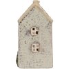 Clayre & Eef 6CE2278 Portavelas Casa 9x8x15 cm Gris/Beige