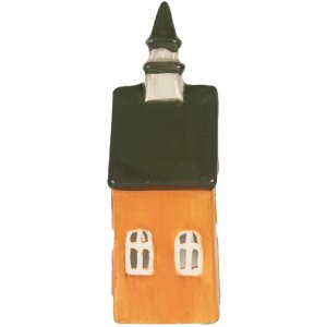 Clayre & Eef 6CE2288 Candelabro Casa 10x7x21 cm Naranja Verde