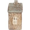 Clayre & Eef 6CE2291 Portavelas Casa 9x6x13 cm Beige Verde
