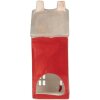 Clayre & Eef 6CE2294 Candelabro Casa Rojo y Gris 7x7x18 cm