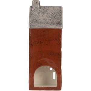 Clayre & Eef 6CE2295 Candelabro Casa 10x7x26 cm Marrón Gris