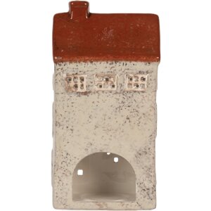Clayre & Eef 6CE2296 Candelabro Casa 12x8x24 cm Beige/Marrón