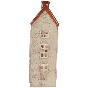 Clayre & Eef 6CE2296 Candelabro Casa 12x8x24 cm Beige/Marrón