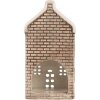 Clayre & Eef 6CE2304 Candelabro Casa 7x7x14 cm Gris-Naranja