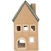 Clayre & Eef 6CE2307 Candelabro Casa 6x6x11 cm Beige/Verde