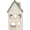 Clayre & Eef 6CE2308 Candelabro Casa 7x7x13 cm gris-verdoso