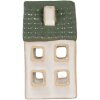 Clayre & Eef 6CE2308 Candelabro Casa 7x7x13 cm gris-verdoso