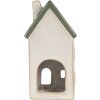 Clayre & Eef 6CE2311 Candelabro Casa Beige Verde 9x8x18cm