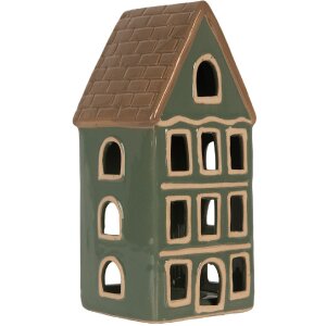 Clayre & Eef 6CE2312 Candelabro Casa 9x8x19 cm Verde