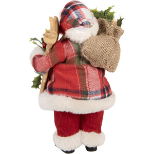 Clayre & Eef 66356 Decoración Papá Noel 16x13x27 cm