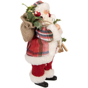 Clayre & Eef 66356 Decoración Papá Noel 16x13x27 cm