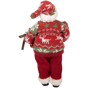 Clayre & Eef 66357 Decoración Papá Noel 16x11x27 cm