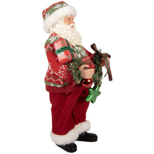 Clayre & Eef 66357 Decoración Papá Noel 16x11x27 cm
