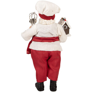 Clayre & Eef 66358 Decoración Papá Noel 16x9x26 cm