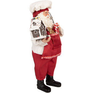 Clayre & Eef 66358 Decoración Papá Noel 16x9x26 cm