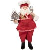 Clayre & Eef 66358 Decoración Papá Noel 16x9x26 cm