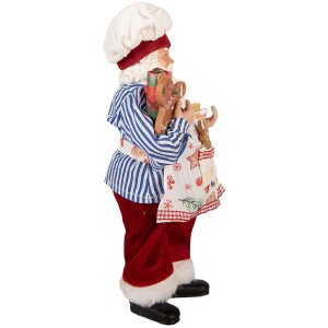 Clayre & Eef 66359 Decoración Papá Noel 15x10x26 cm