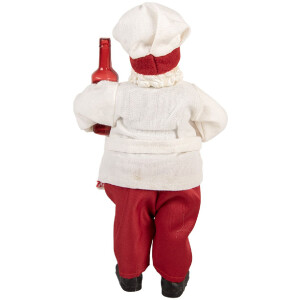 Clayre & Eef 66361 Decoración Papá Noel 15x10x27 cm