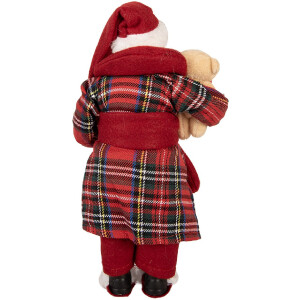 Clayre & Eef 66362 Decoración Papá Noel 16x11x28 cm