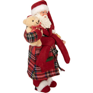 Clayre & Eef 66362 Decoración Papá Noel 16x11x28 cm