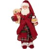 Clayre & Eef 66362 Decoración Papá Noel 16x11x28 cm