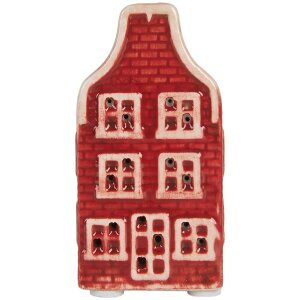 Clayre & Eef 6CE2297 Casa decorativa con LED 4x4x8 cm