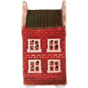 Clayre & Eef 6CE2297 Casa decorativa con LED 4x4x8 cm