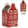 Clayre & Eef 6CE2297 Casa decorativa con LED 4x4x8 cm