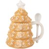 Clayre & Eef 6CEMU0212 Taza con Tapa y Cuchara 350ml