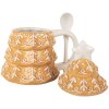 Clayre & Eef 6CEMU0212 Taza con Tapa y Cuchara 350ml