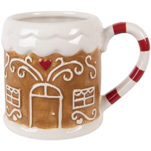 Clayre & Eef 6CEMU0215 Taza 14x10x10 cm 350 ml Dolomita Estilo Rústico
