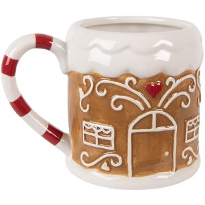 Clayre & Eef 6CEMU0215 Taza 14x10x10 cm 350 ml Dolomita Estilo Rústico