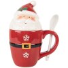 Clayre & Eef 6CEMU0218 Taza con tapa y cuchara 300ml