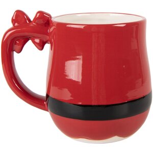 Clayre & Eef 6CEMU0219 Taza 13x9x11 cm 400 ml Rojo Negro
