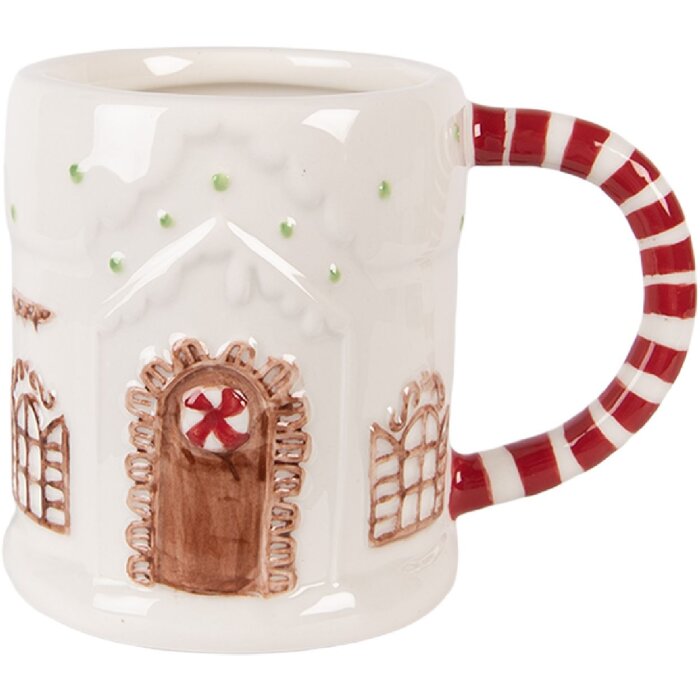 Clayre & Eef 6CEMU0226 Taza 14x10x11 cm 400 ml Dolomita