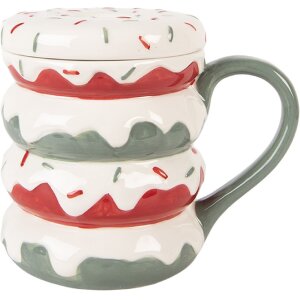 Clayre & Eef 6CEMU0228 Jarra con Tapa 450ml 15x10x12cm