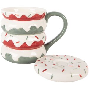 Clayre & Eef 6CEMU0228 Jarra con Tapa 450ml 15x10x12cm