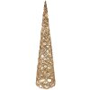 Clayre & Eef 50827 Juego de Conos Decorativos LED (Set de 3) Ø 20x80/16x60/13x40 cm