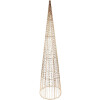 Clayre & Eef 50828 Juego de 3 Conos Decorativos LED Ø20x80/16x60/11x40cm