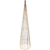Clayre & Eef 50828 Juego de 3 Conos Decorativos LED Ø20x80/16x60/11x40cm