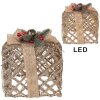 Clayre & Eef 66308 Decoración Regalo LED Juego de 3 Dorado