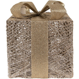 Clayre & Eef 66312 Decoración Regalo LED Juego de 3 Dorado