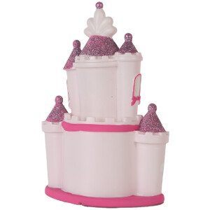 Clayre & Eef 6LMP802 Luz Nocturna Castillo LED 16x11x24 cm Rosa Violeta