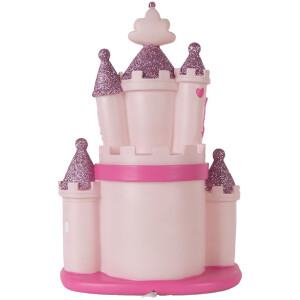 Clayre & Eef 6LMP803 Luz Nocturna Castillo LED 23x16x35 cm Rosa Violeta