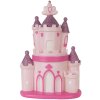 Clayre & Eef 6LMP803 Luz Nocturna Castillo LED 23x16x35 cm Rosa Violeta