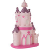 Clayre & Eef 6LMP803 Luz Nocturna Castillo LED 23x16x35 cm Rosa Violeta