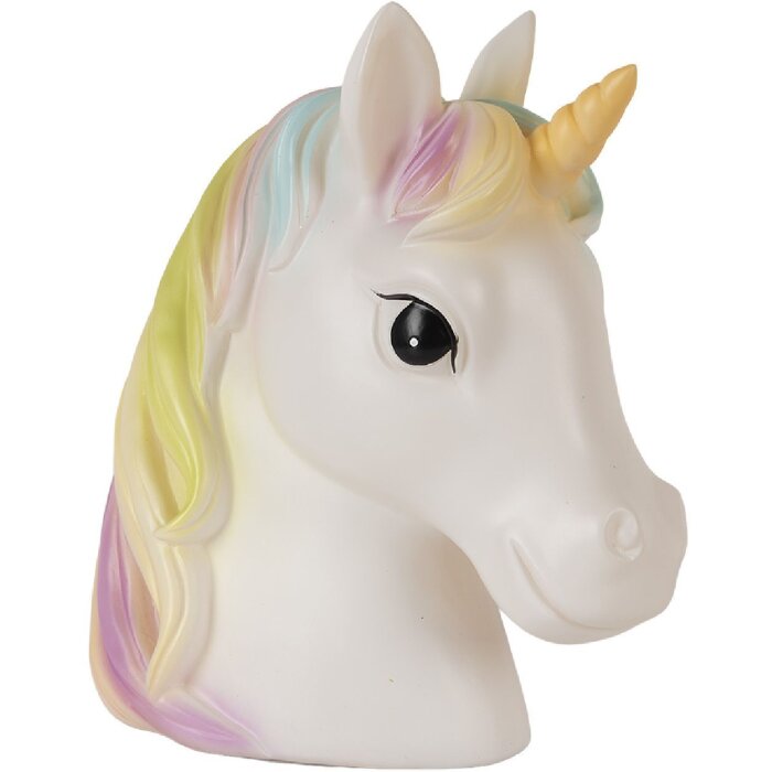 Clayre & Eef 6LMP807 Luz Nocturna Unicornio LED 22x14x24 cm