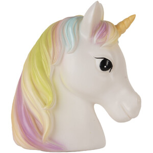 Clayre & Eef 6LMP807 Luz Nocturna Unicornio LED 22x14x24 cm